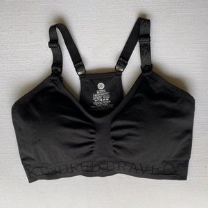 Kindred Bravely Sublime Nursing and Pumping Sports Bra Black
